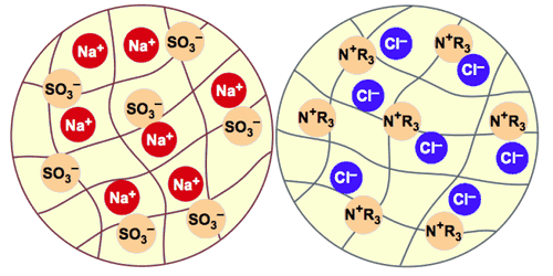 Ion Exchange Resin Bead Structure