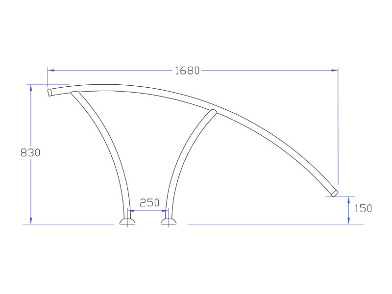 Aquamarine-Raman-Handrail-Dimension
