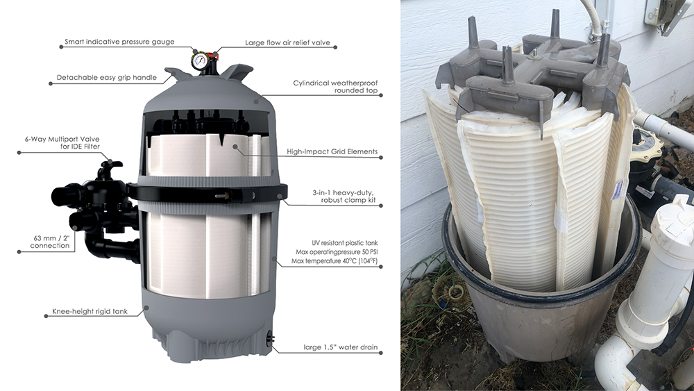 ساختار داخلی فیلتر دیاتومه - 1000 ساختار داخلی فیلتر دیاتومه - 1000