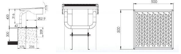 EMAUX STARTING PLATFORM DIMENSIONS