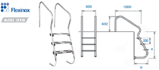 نردبان FLEXINOX مدل EASY ACCESS