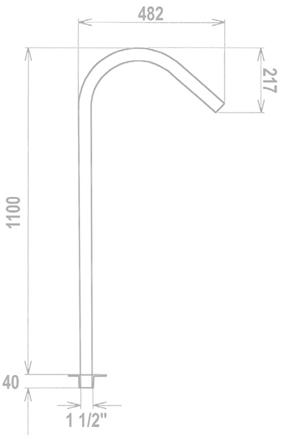 Flexinox Tahiti Water Jet Dimensions