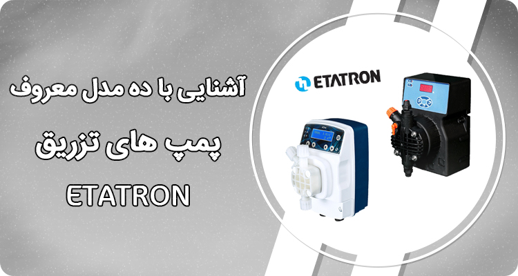 آشنایی با ده مدل معروف پمپ های تزریق ETATRON